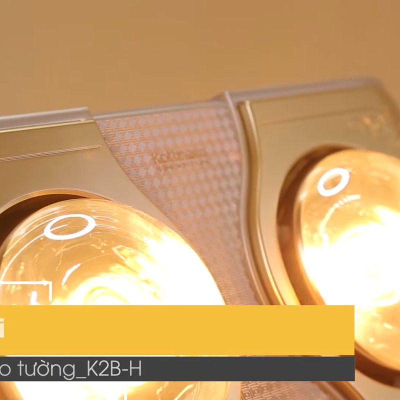 Đèn sưởi 2 bóng treo tường Kottmann – K2BH