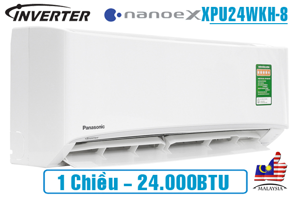 Panasonic XPU24WKH-8, Điều hòa Panasonic 1 chiều 24000BTU NanoeX
